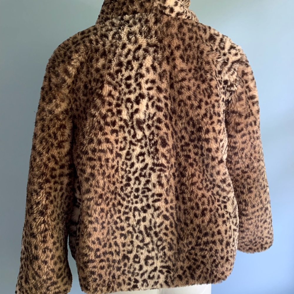 C&C California girls Size 12 faux fur jacket.